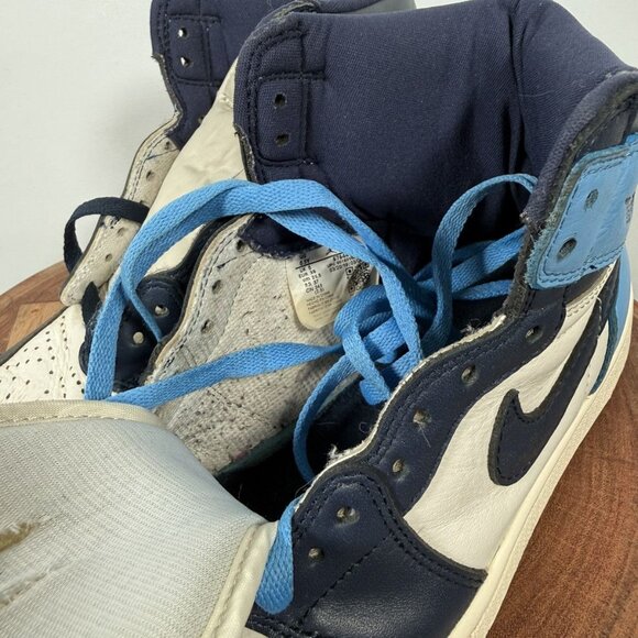 Nike Jordan 1 Retro High Obsidian Youths Sneakers - Picture 8 of 9